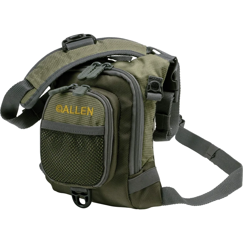 Allen Company Unisex 63366377 Bear Creek Micro Fishing Chest Pack Fits up to 4 Tackle Fly Boxes 1674 CU IN 27 L, Olive, 0 UK