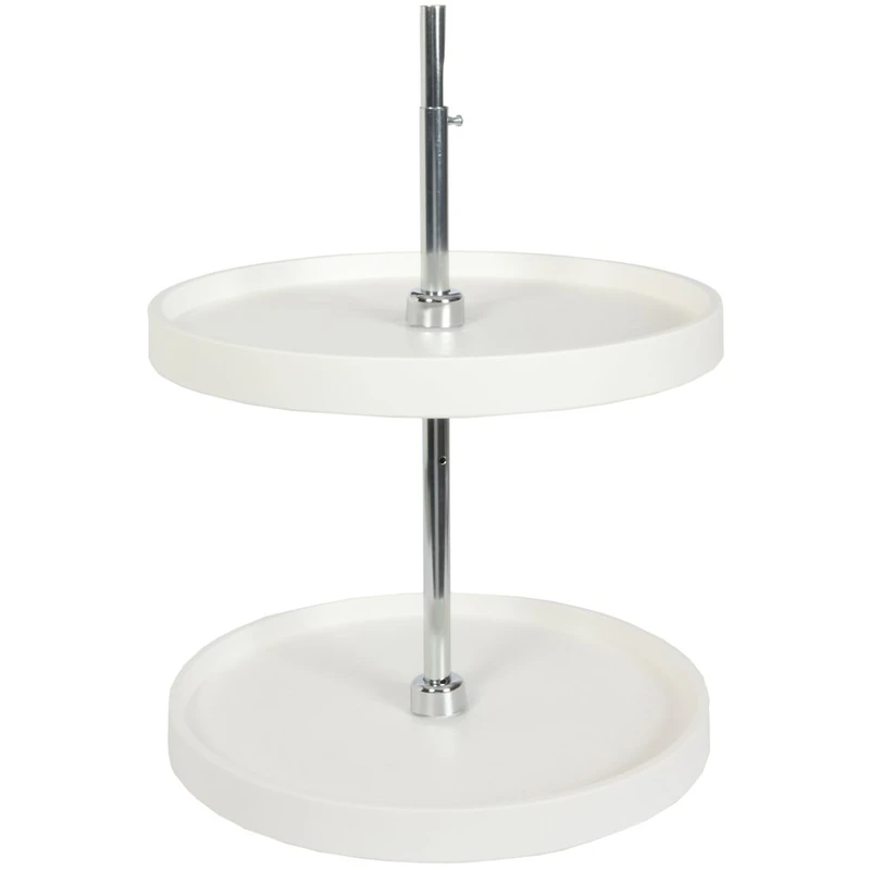Knape & Vogt Lazy Susan, polymer, White, 31.5-Inch by 20-Inch by 20-Inch