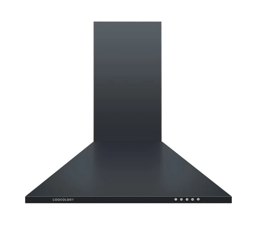 Cookology CH600BK 60cm Chimney Cooker Hood in Black | Kitchen Extractor Fan