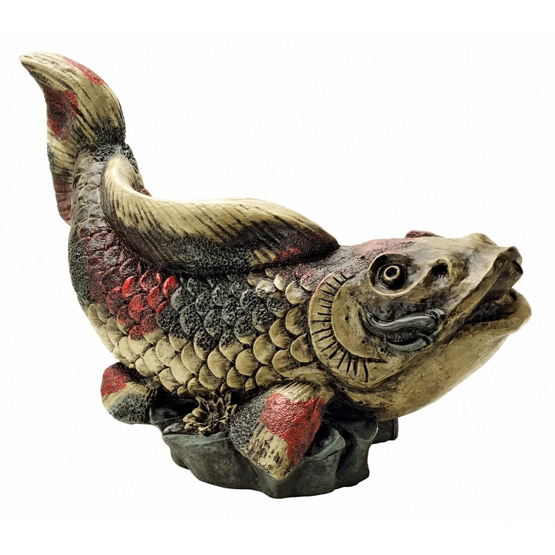 Design Toscano Showa Asian Koi Spitter Piped Statue