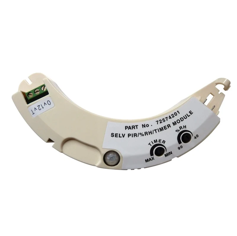 Airflow iCON PRHTS Plug-in Motion Sensor/Humidity and Timer Module - Compatible with 12V Low Voltage ICON 15S & 30S - 3 Years Warranty, White