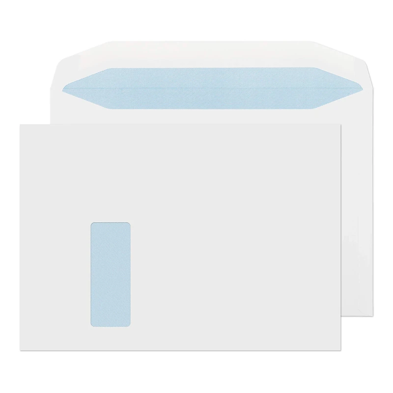 Blake Purely Everyday C4 229 x 324 mm 120 gsm Mailer Gummed Window Envelopes (6710) White - Pack of 250