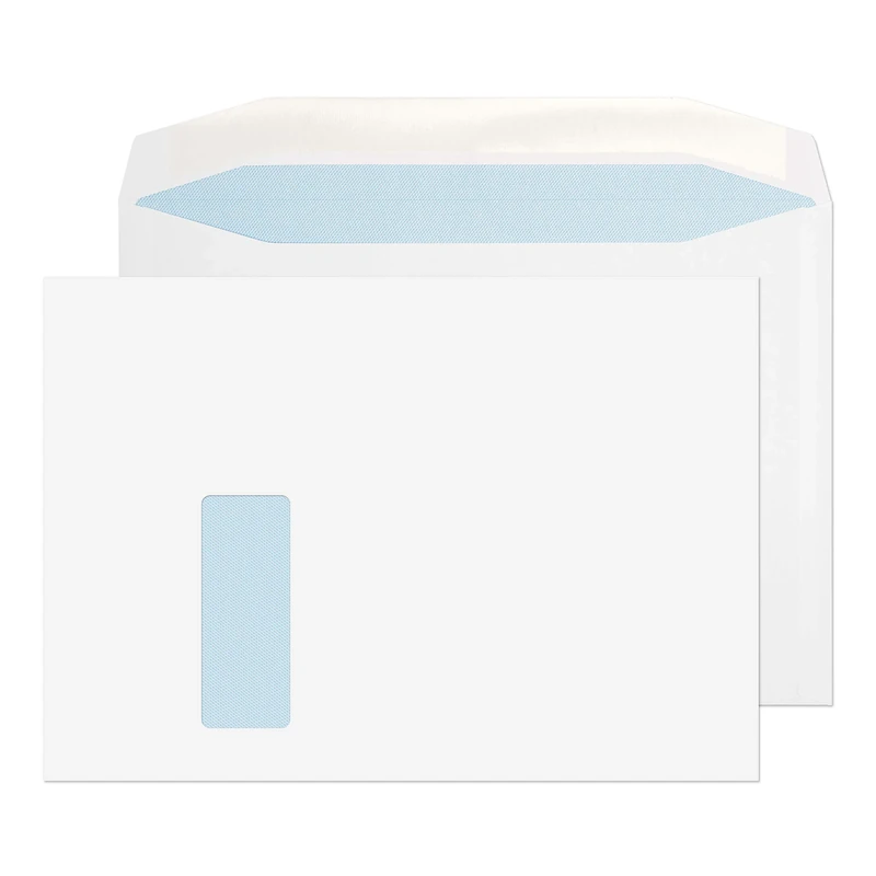 Blake Purely Everyday C4 229 x 324 mm 100 gsm Mailer Gummed Window Envelopes (3710W) White - Pack of 250