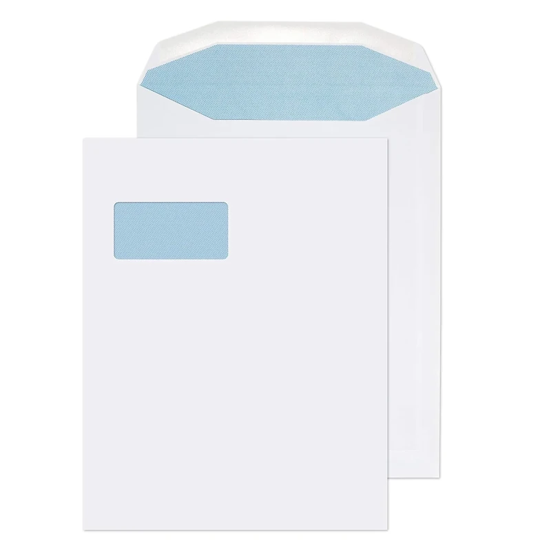 Blake Purely Everyday 310 x 238 mm 100 gsm Gummed High Window Mailer Envelopes (SI-90) White - Pack of 250