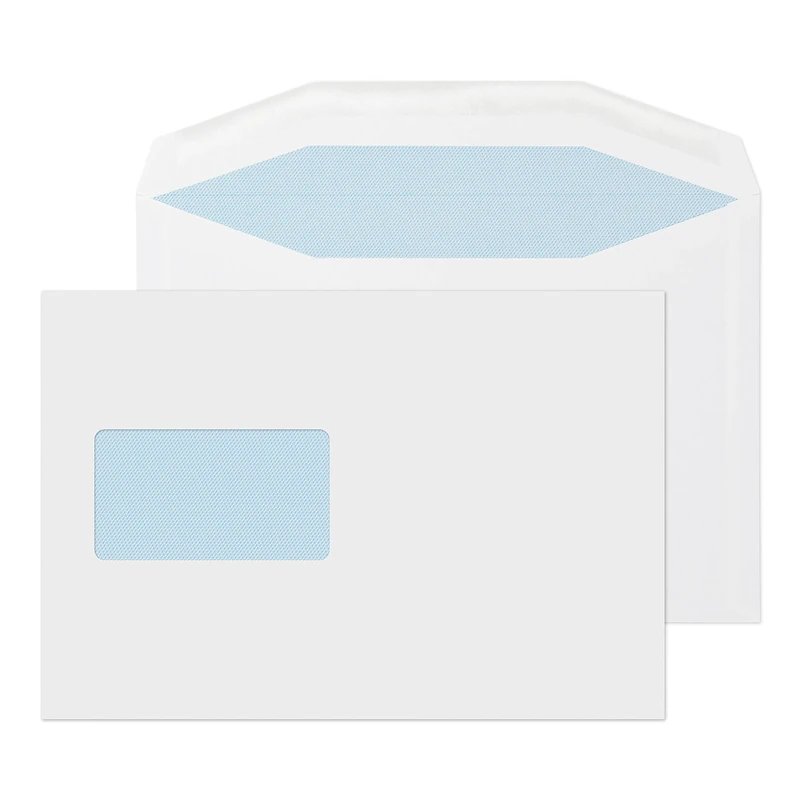 Blake Purely Everyday C5+ 162 x 238 mm 90 gsm Gummed Mailer CBC Window Envelopes (6804CBC) White - Pack of 500