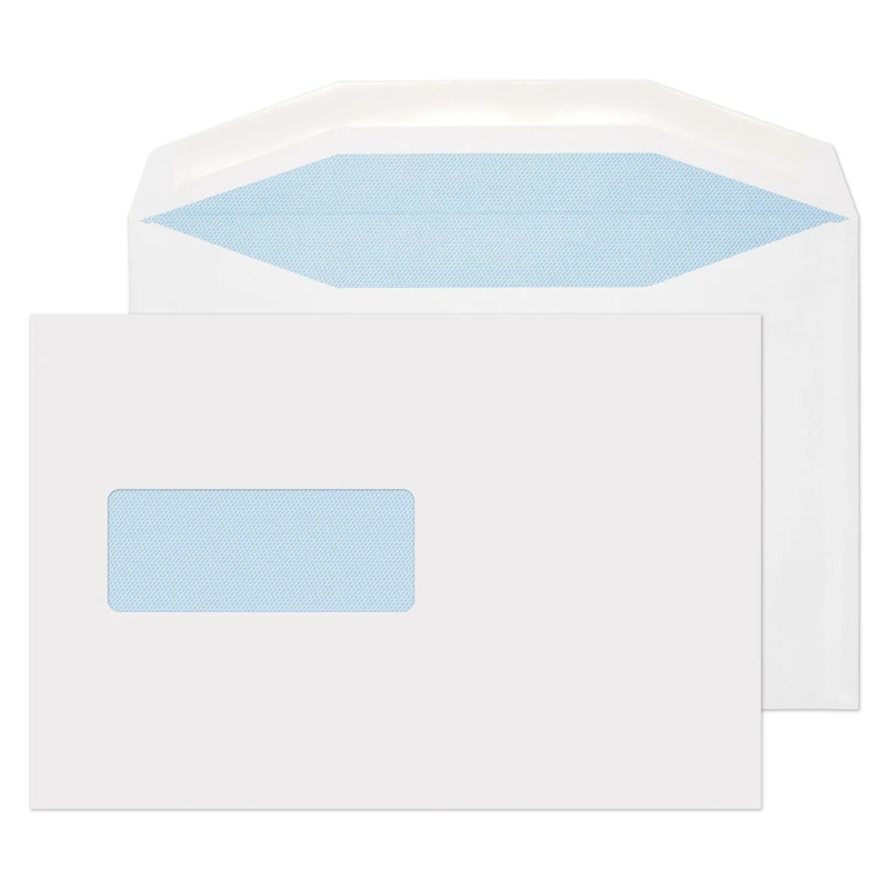 Blake Purely Everyday C5+ 162 x 238 mm 90 gsm Mailer Gummed Window Envelopes (1006) White - Pack of 500
