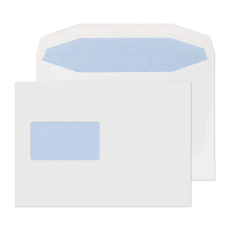 Blake Envelopes Purely Everyday 3802CBC Kuvertierhüllen Briefumschläge Naßklebung Mit CBC Fenster Weiß C5 162 x 229 mm 90g/m² | 500 Stück