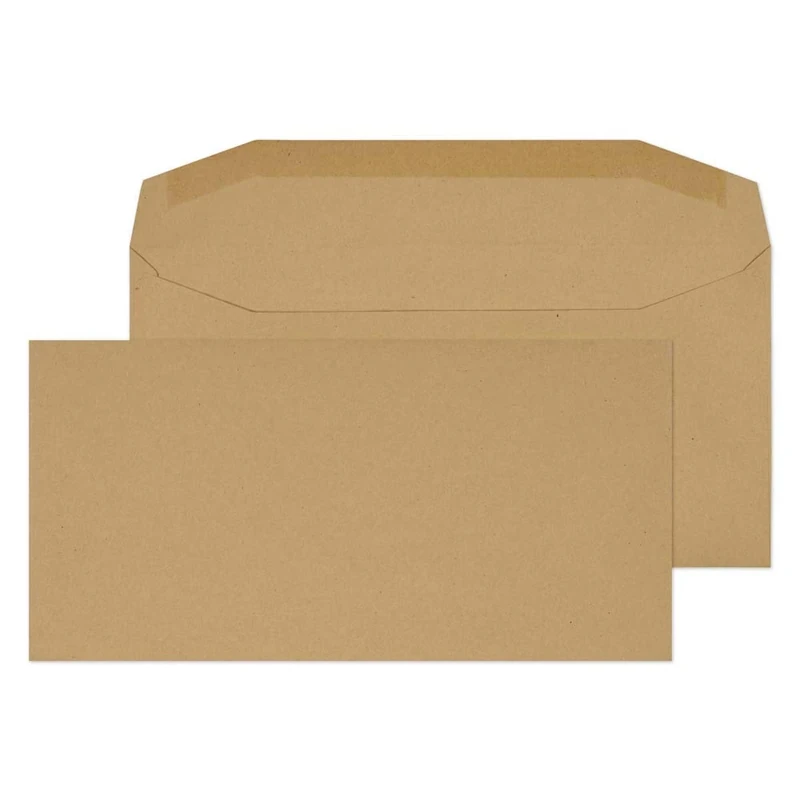 Blake Purely Everyday DL 110 x 220 mm 80 gsm Gummed Mailer Envelopes (13780) Manilla - Pack of 1000