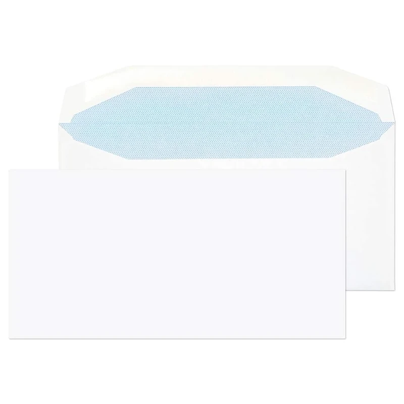 Blake Purely Everyday DL 110 x 220 mm 80 gsm Gummed Mailer Envelopes (2701) White - Pack of 1000