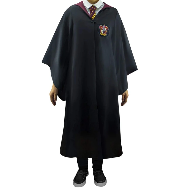 Cinereplicas Harry Potter Robe - Authentic Official Tailored Wizard Robes Cloak - Adults and Kids Size - Black & Red - M