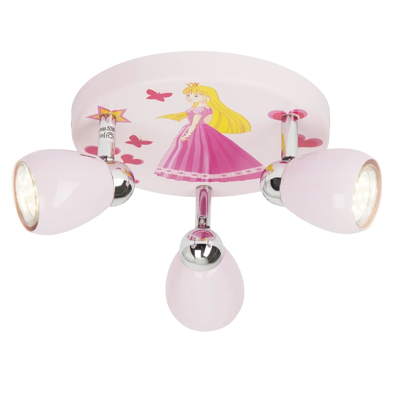 Brilliant AG G55934/17 Ceiling Light, Metal, GU10, 3 W, Pink - Image 1