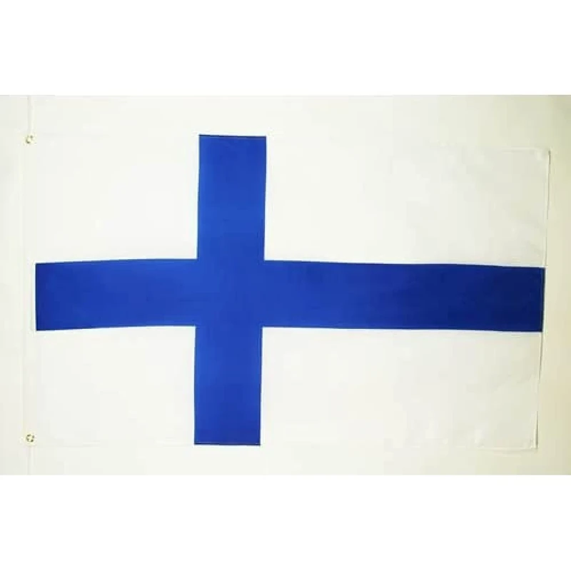 AZ FLAG - Finland Flag - Large 5x8 Ft - 100D Polyester Finnish Big Banner with Two Metal Grommets - Fade Resistant - Vivid Colors - 5' x 8' Feet - 250x150 Cm