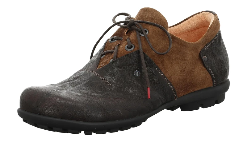 Think! Herren KONG chromfrei gegerbte nachhaltige Halbschuhe, ESPRESSO/KOMBI 3010