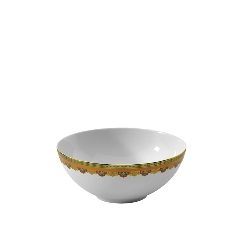 Villeroy and Boch - Samarkand Mandarin, Dessert Bowl, Premium Bone Porcelain, 13 cm, Multicoloured, Dishwasher-Safe