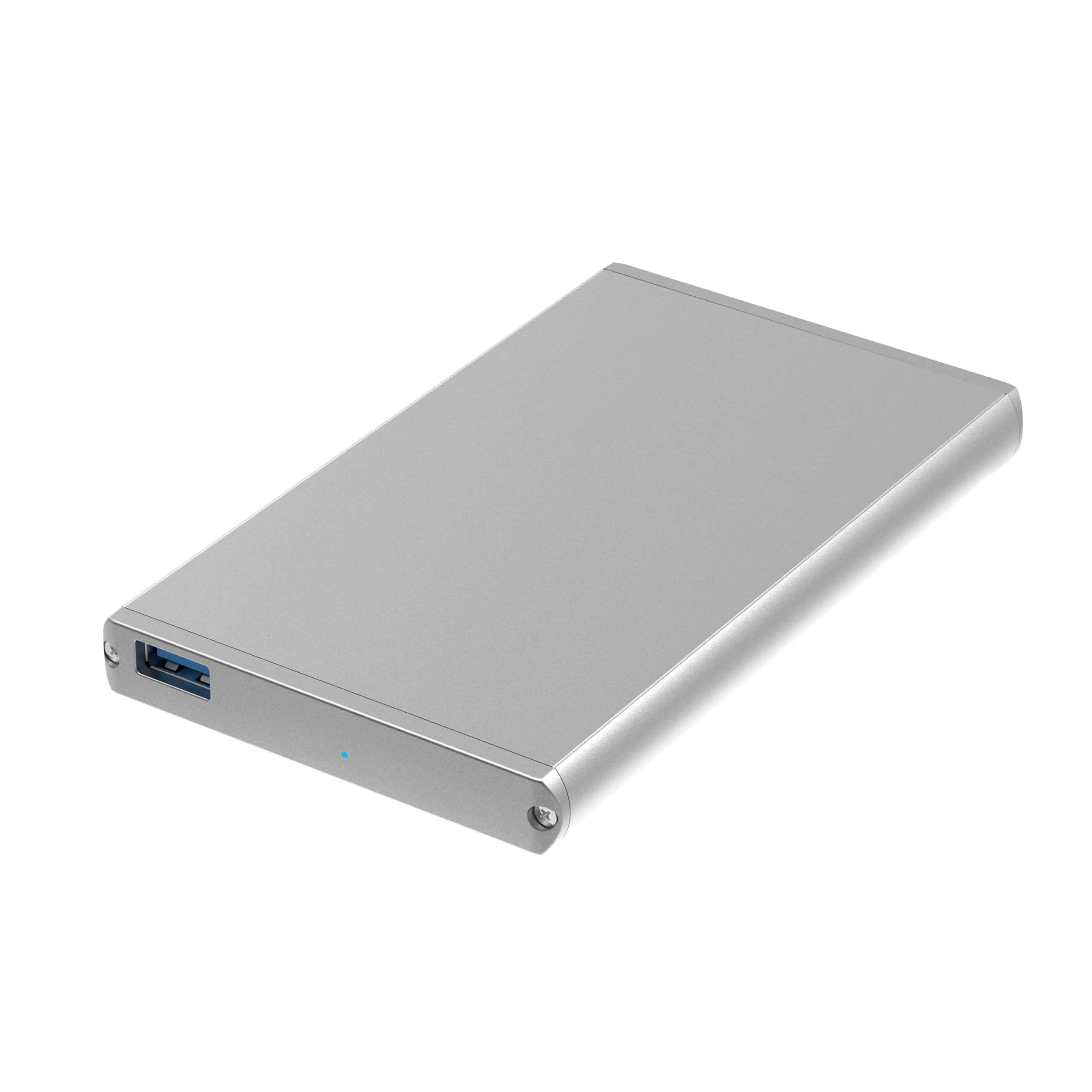 SABRENT SSD Enclosure, External hard drive Enclosure, Aluminium SSD Caddy, SATA to USB, Support UASP, LED Indicator, Tool-free (EC-UM30)