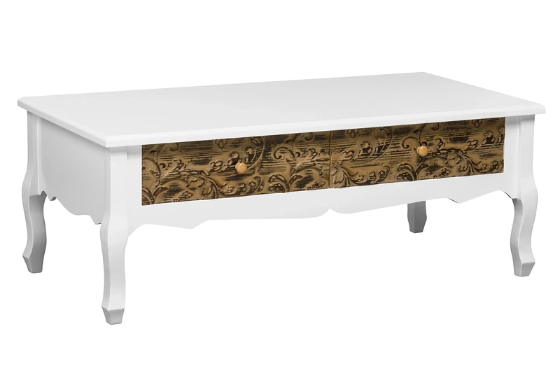 Premier Housewares Bali Coffee Table, White