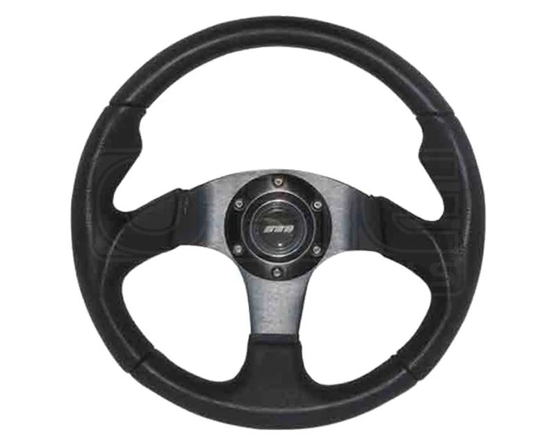 Mountney M32X3PB M Range Steering Wheel , With Black Anodised Center ,3 Spoke Black Moulded Wheel, 320mm in Size