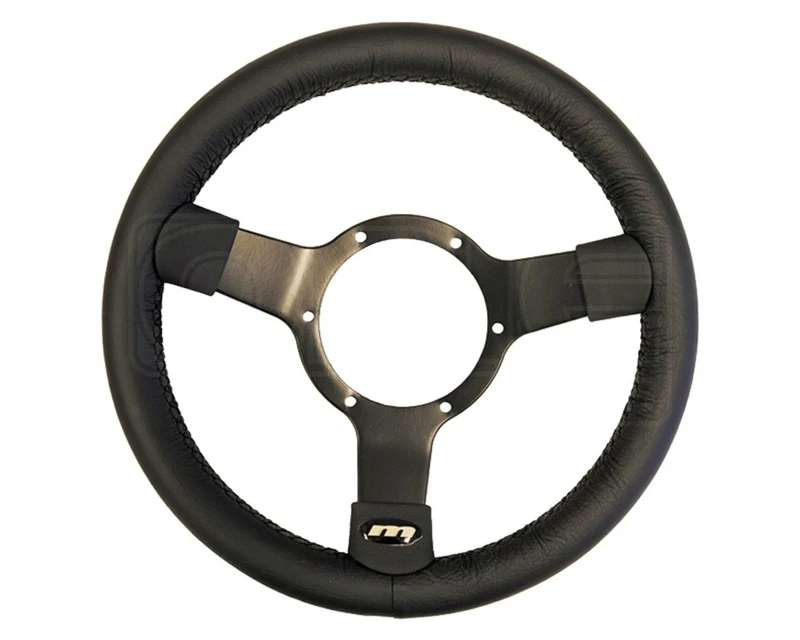 Mountney 23SBVB Semi - Dished 3 Spoke, Black Vinyl