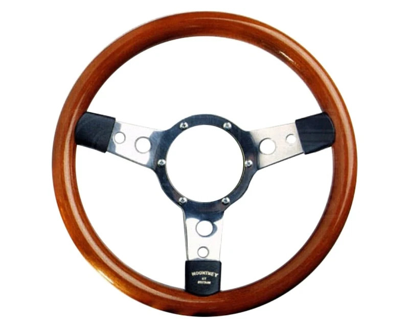 Mountney 353SPW Polished Center Semi - Dished 3 Spoke