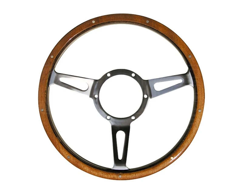 Mountney 43SPCW Polished Center Semi - Dished 3 Spoke