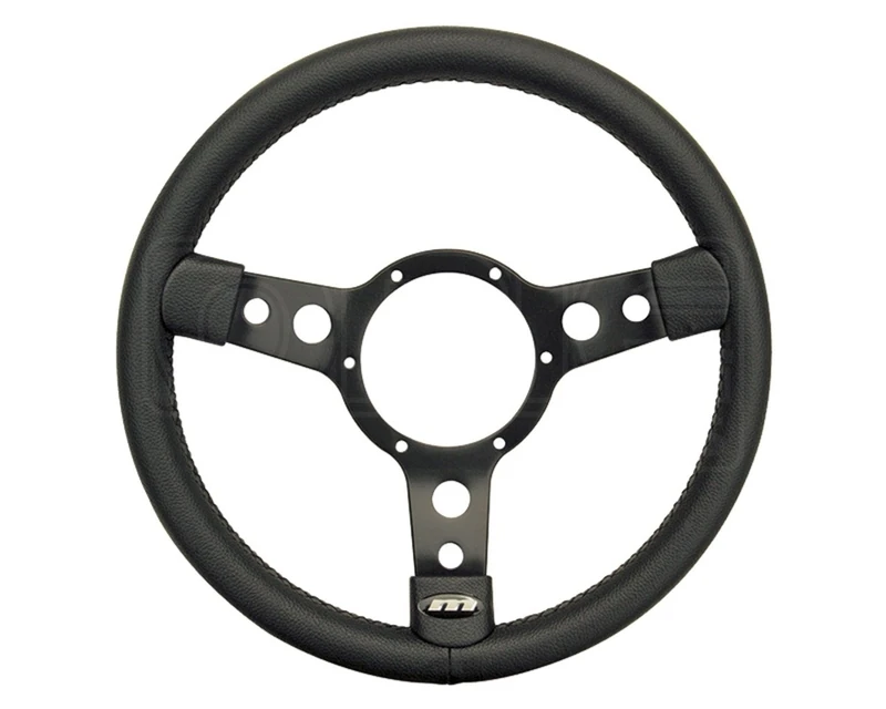Mountney 53SBLB Black Center Semi - Dished 3 Spoke