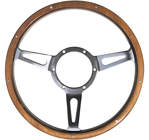 Mountney 53SPCW Polished Center Semi-Dished 3 Spoke