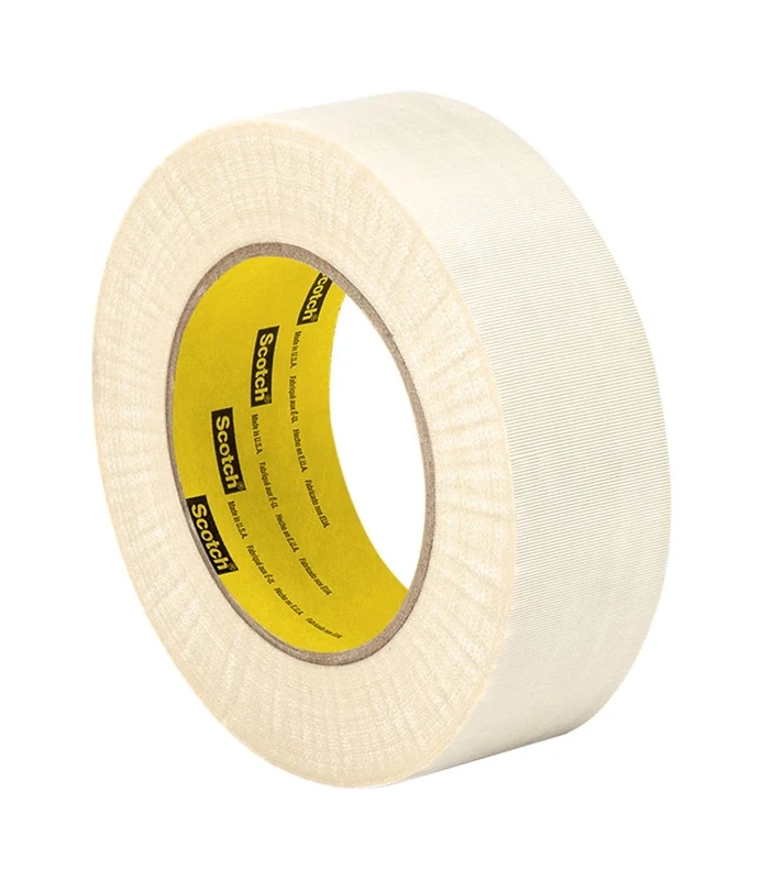 TapeCase 28 1.89" x 72yd White Acetate Cloth Tape, 8" Thick, 72" Length, 1.89" Width