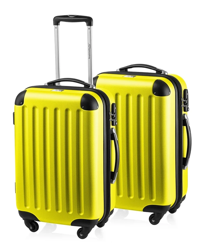 HAUPTSTADTKOFFER®„Spree“ – Set of 2 suitcases 49 liters – TSA Lock – (Yellow-Yellow) - Image 1