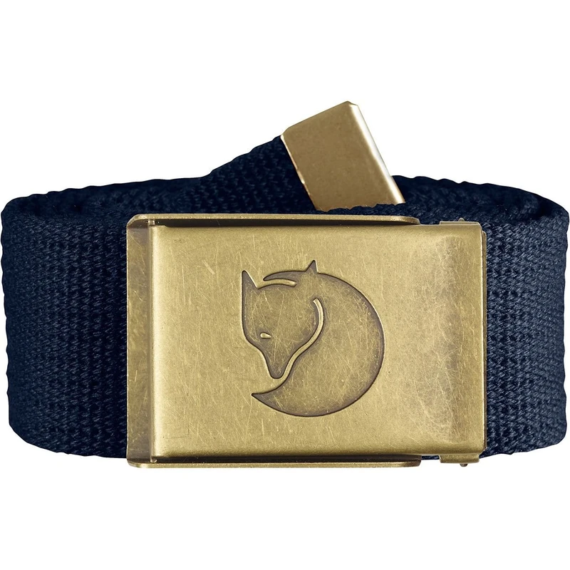 Fjallraven Men's Canvas Brass Belt - Dark Navy (120 cm)