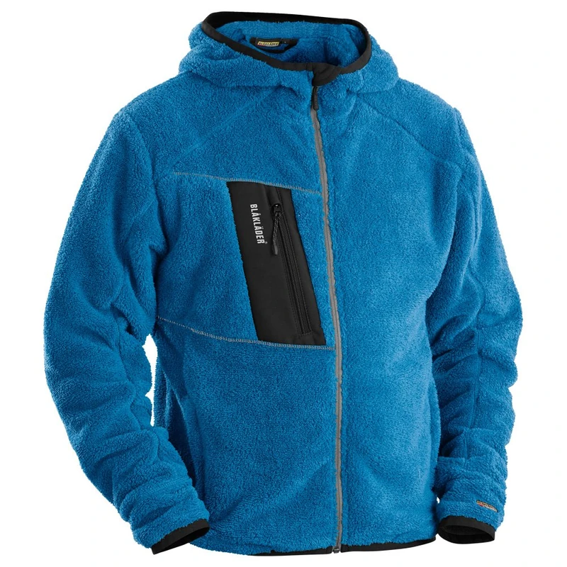 Blåkläder Workwear 4863 Fibre Fleece Jacket - 1 Piece, L, Ocean Blue, 67-48632502-8000-L