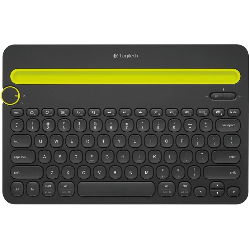 Logitech K480 Wireless Multi-Device Keyboard for Windows, QWERTZ German Layout - Black