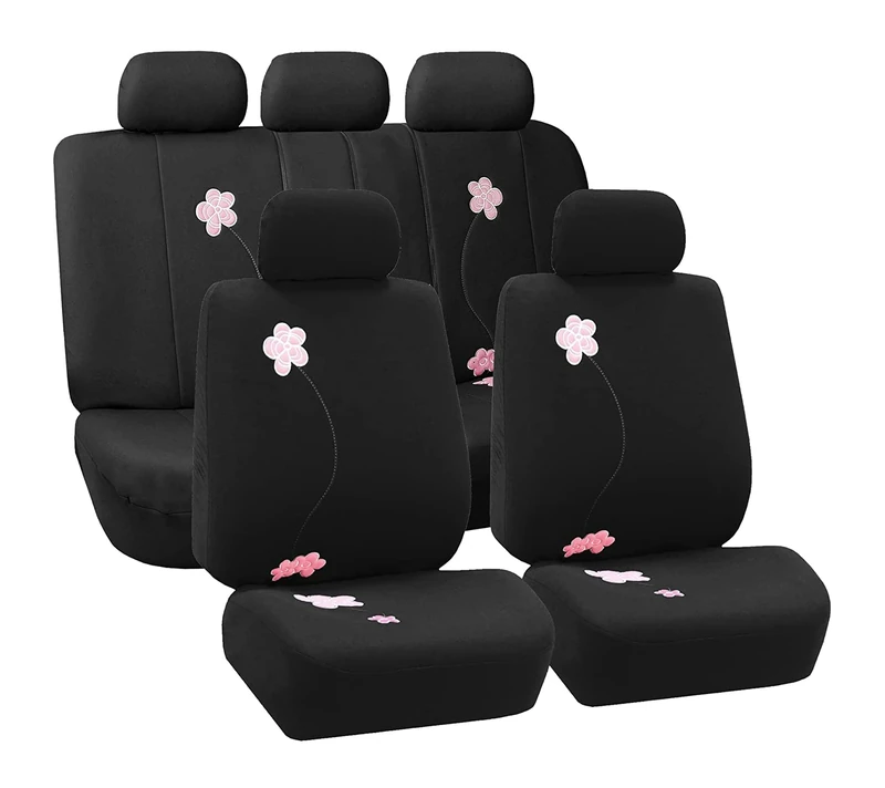 FH GROUP Car Seat Covers, Full Set, Black