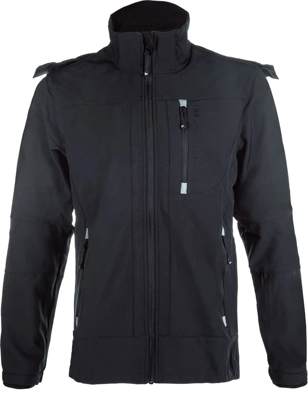 HKM Men's Sport Softshell Jacket, Black, L