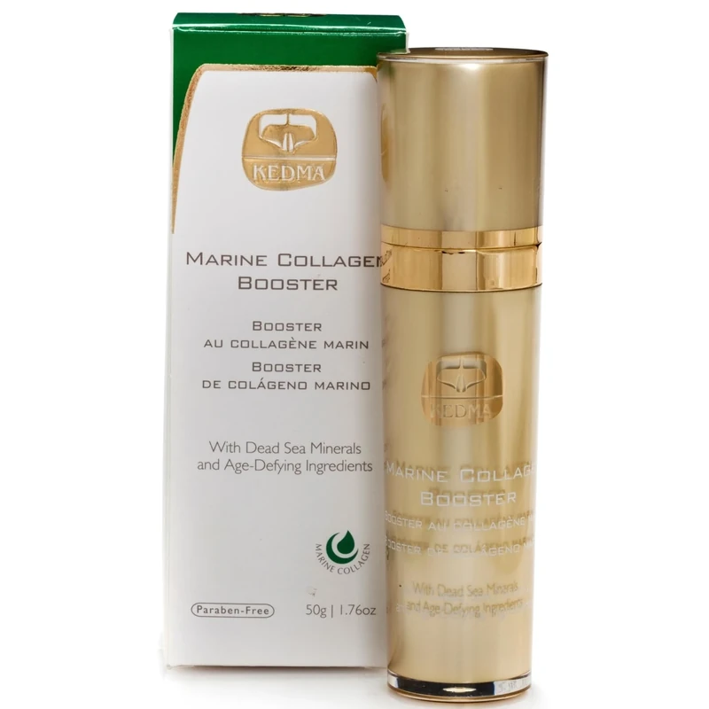 Kedma - Collagen Booster Serum with Marine Collagen and Dead Sea Minerals - Anti-Aging and Hydrating - For All Skin Types - 50g