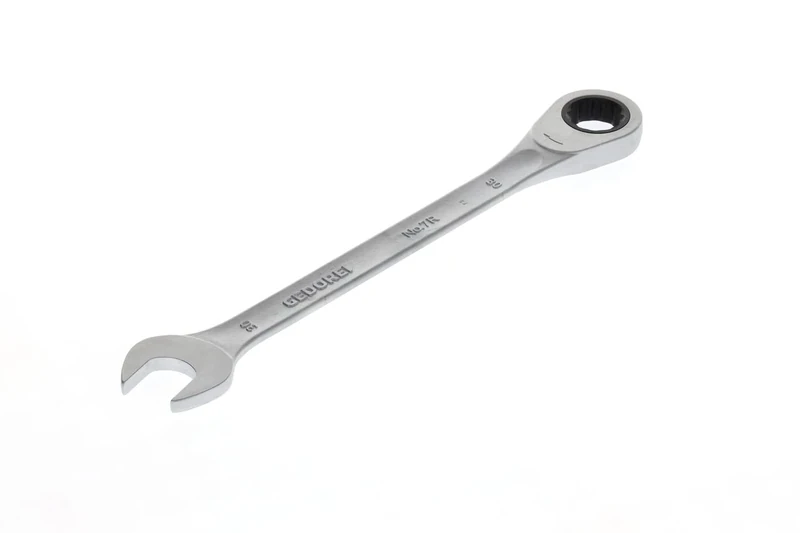 GEDORE Open-ended spanner with ring ratchet, AF 30 mm, Flat, Bi-hex, UD profile, Spanner, 7 R 30