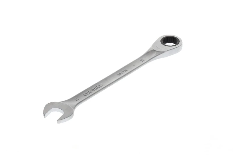 GEDORE Open-ended spanner with ring ratchet, AF 32 mm, Flat, Bi-hex, UD profile, Spanner, 7 R 32