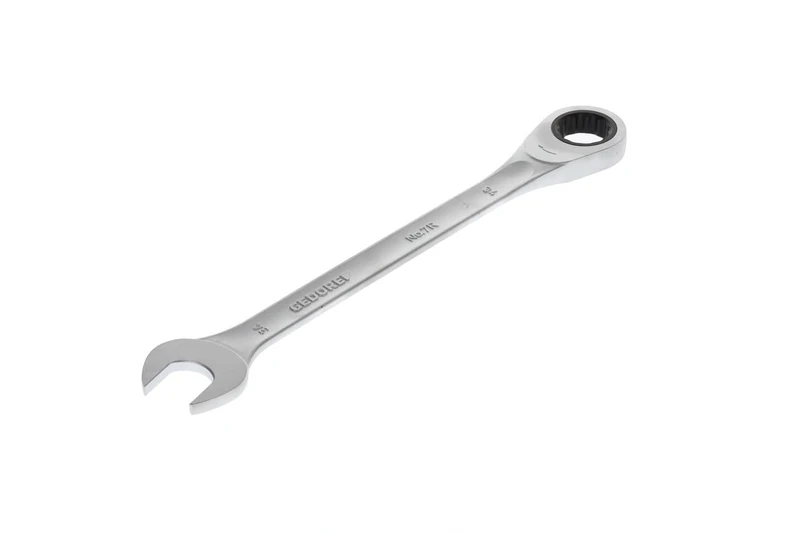 GEDORE Open-ended spanner with ring ratchet, AF 34 mm, Flat, Bi-hex, UD profile, Spanner, 7 R 34