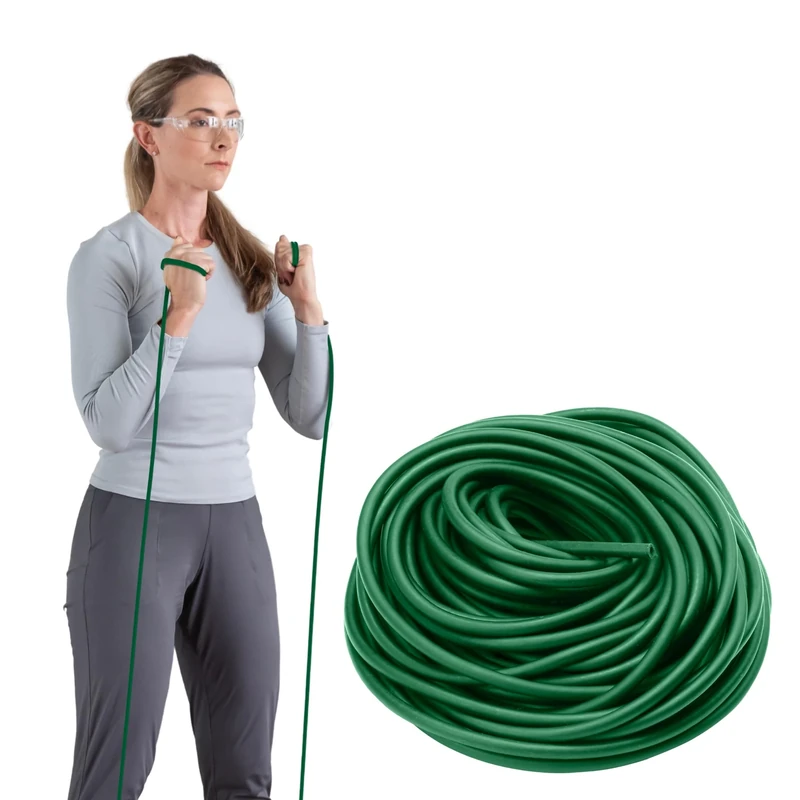 TheraBand Professional Latex Resistance Tube Roll – 30.5m Heavy Resistance Band for Strength Training, Rehab, Pilates & Fitness – Ideal for Physical Therapy, Home Workouts & Gym Use – Green