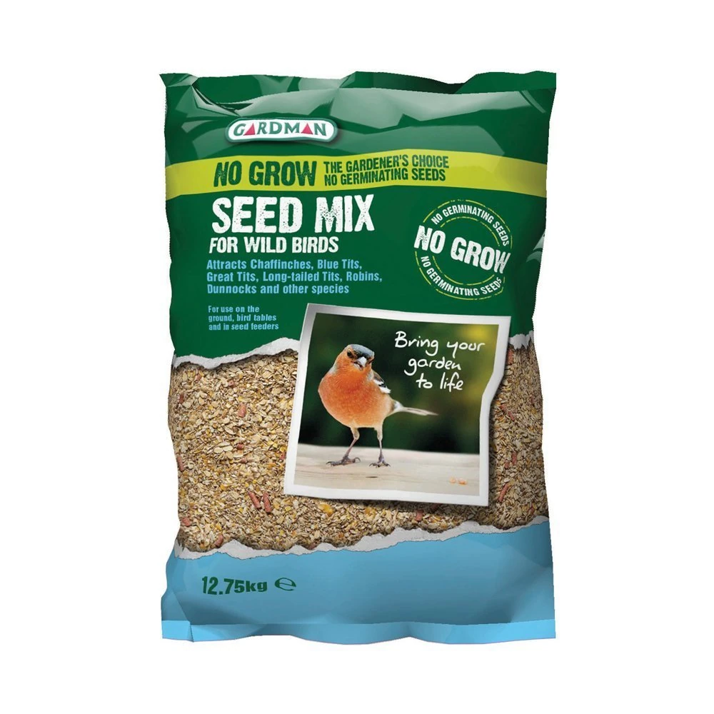 Gardman Seed Mix 12.75kg, No Grow, 58x45x10 cm