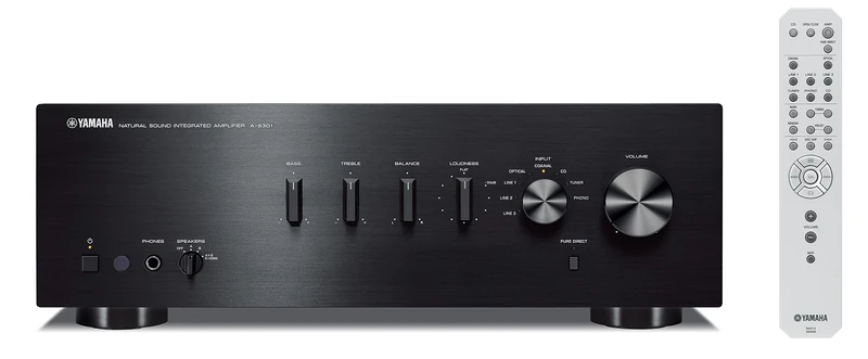 Yamaha A-S301 Stereo Amplifier with D/A Converter - Black