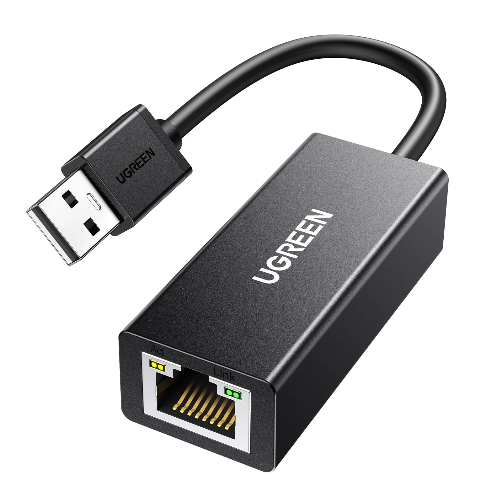 UGREEN USB to Ethernet Adapter, RJ45 Wired LAN Adapter, USB 2.0 Network Adapter, Internet Adaptor Driver Free Compatible with Nintendo Switch MacBook Chromebook Windows macOS Linux (Not for Wii)