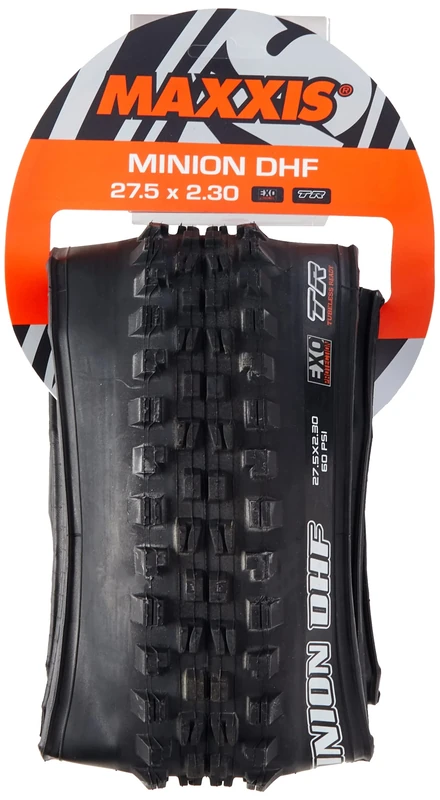 Maxxis Minion DHF Wire 3c Maxx Grip Tyre - Black, 27.5 x 2.50-Inch