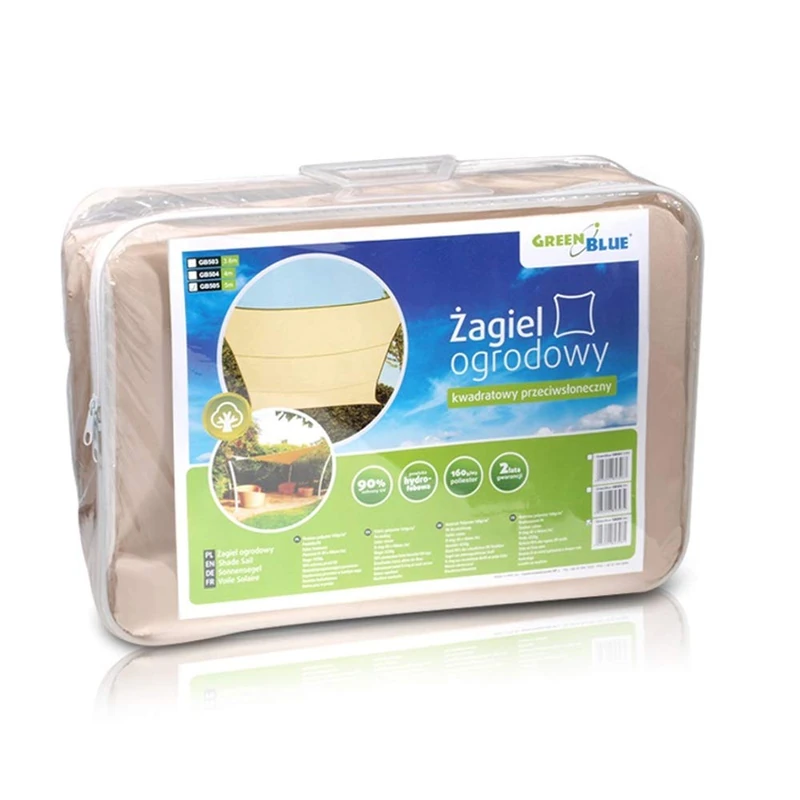 GreenBlue GB Triangle Rectangle Shade Sail Sun UV Protection Garden Canopy Patio Waterproof (Rectangle 4m)