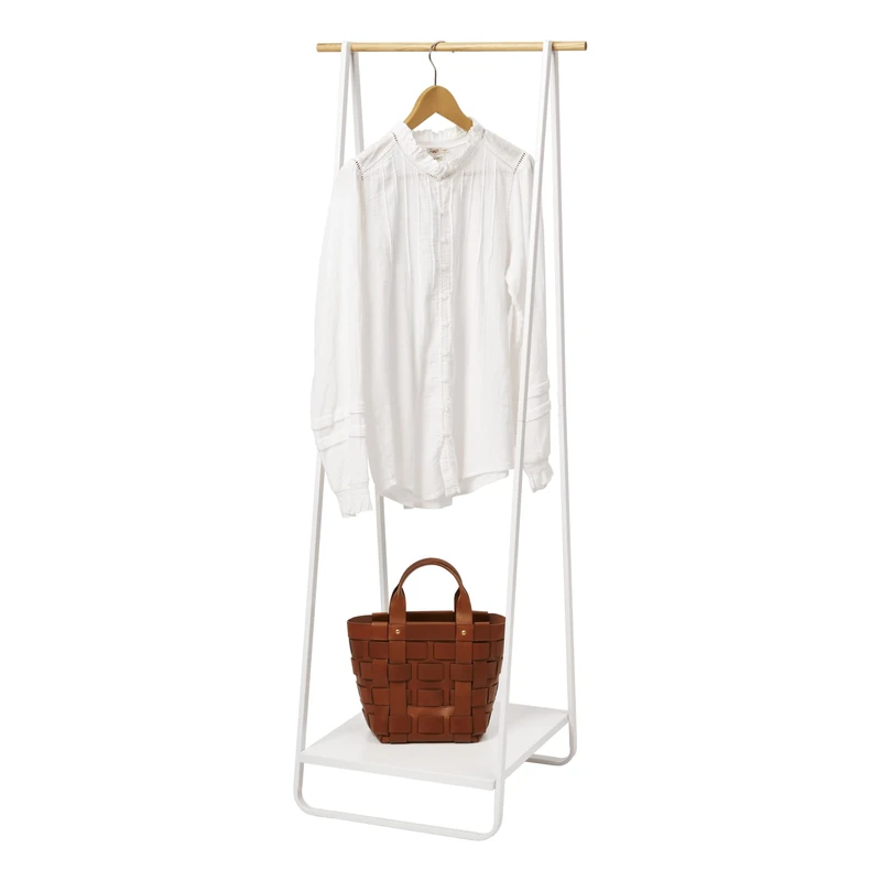 Yamazaki Tower Coat Rack, White, One Size