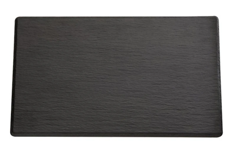 GN 2/4 tray SLATE 53 x 16,2 cm, H: 1,2 cm melamine, black