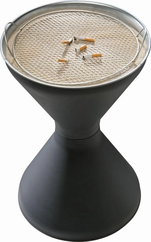 standing ashtray DIABOLO Ø 40 cm, H: 60 cm PP, zink plate metal sieve - Image 1