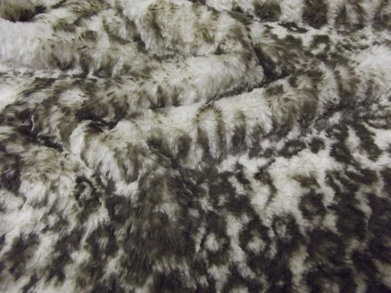 Super Luxury Faux Fur Fabric Material - Micro Ocelot, 1Mtr - 150cmx100cm