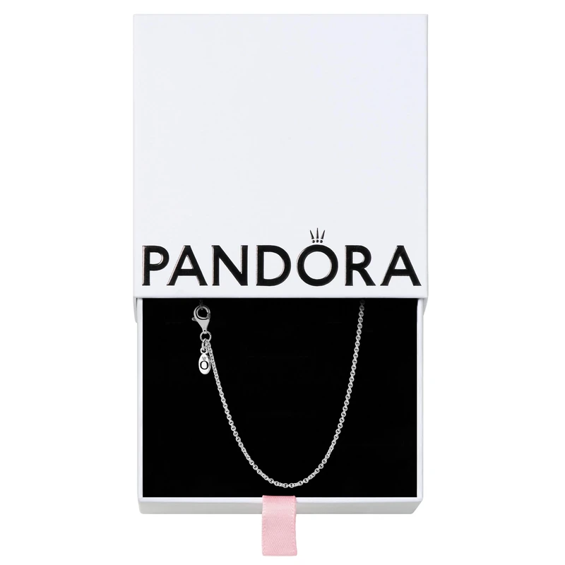 PANDORA Women's Sterling Silver Classic Cable Necklace, 45cm, No Box