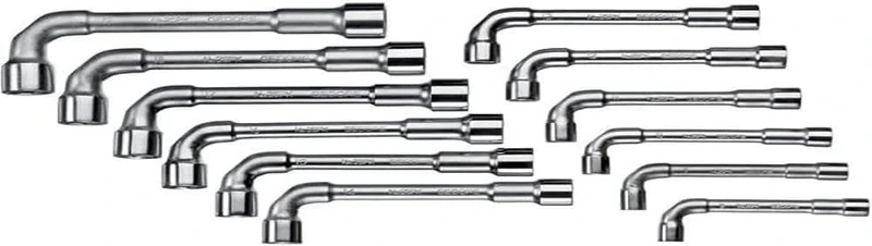 Gedore 25PK-012 6 Hex Screws Double Ended Socket Wrench Set - Silver (12-Piece)