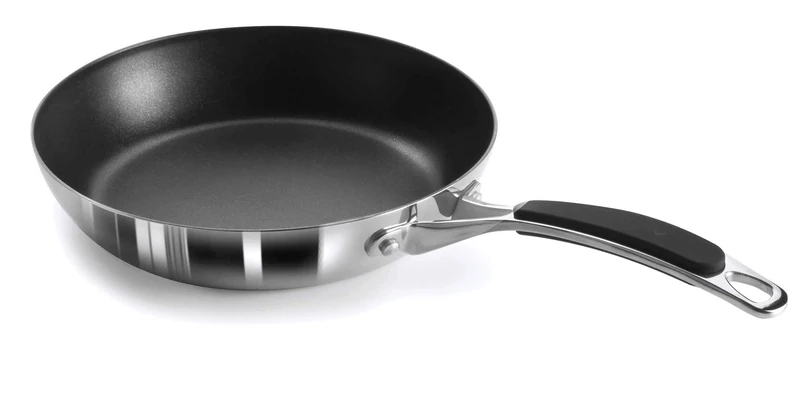 Lacor 53725 Tri-Metal Non-Stick Fry Pan, 24 cm, Black